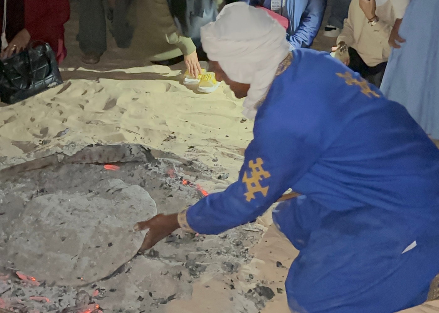 Bivouac under the stars in the Tunisian Sahara